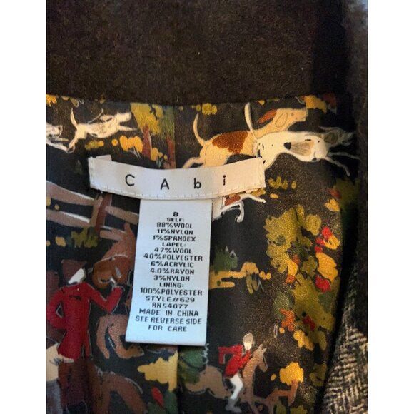 Cabi Wool Blazer/ Tweed Herringbone/ Gray blend - Picture 15 of 16